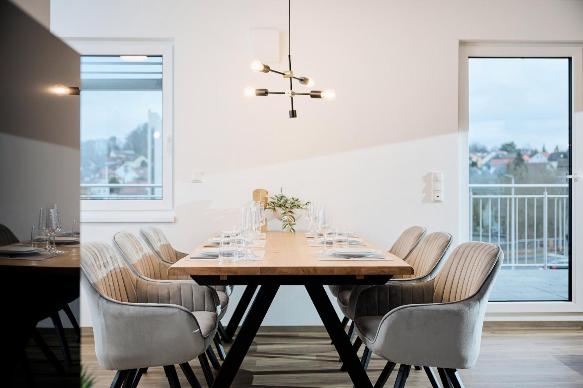 Moderne Apartments Mit Highspeed-Wlan Und Gratis-Tiefgarage Ihr Perfekter Rueckzugsort Nahe Dem Zentrum Und Der Therme I Barrierearm Bad Kissingen Exteriör bild