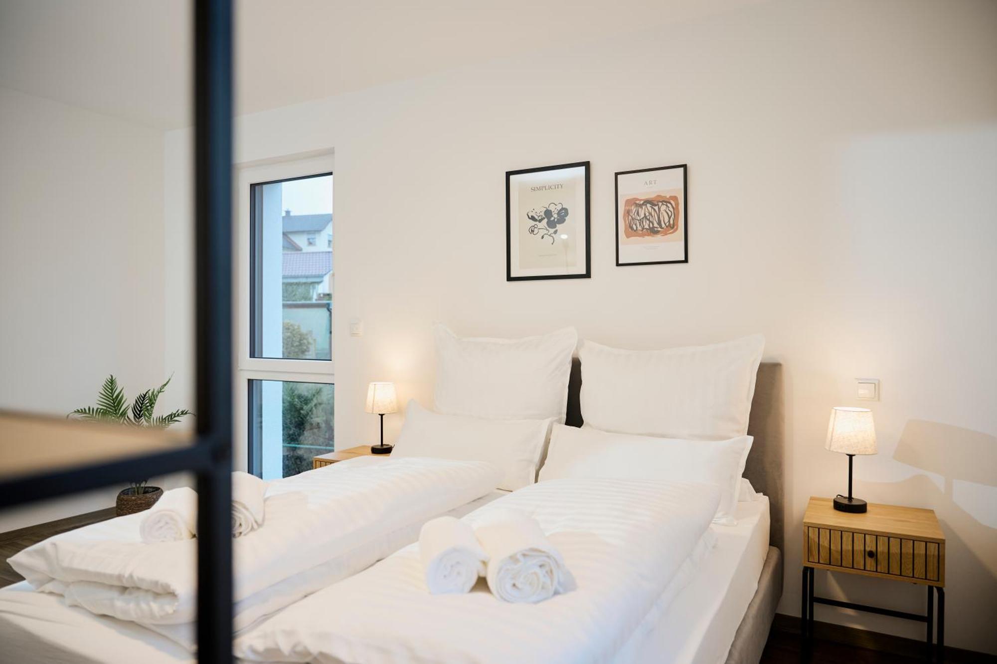 Moderne Apartments Mit Highspeed-Wlan Und Gratis-Tiefgarage Ihr Perfekter Rueckzugsort Nahe Dem Zentrum Und Der Therme I Barrierearm Bad Kissingen Exteriör bild
