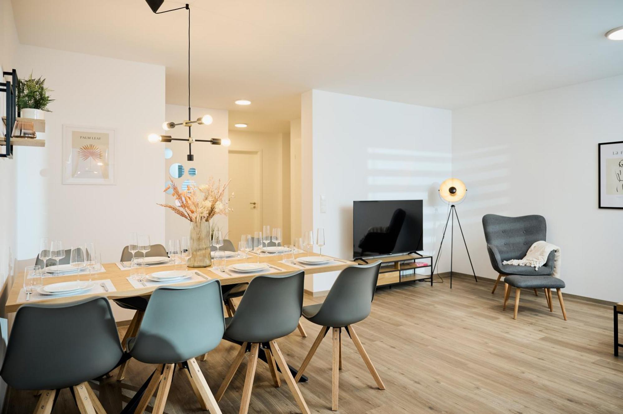 Moderne Apartments Mit Highspeed-Wlan Und Gratis-Tiefgarage Ihr Perfekter Rueckzugsort Nahe Dem Zentrum Und Der Therme I Barrierearm Bad Kissingen Exteriör bild