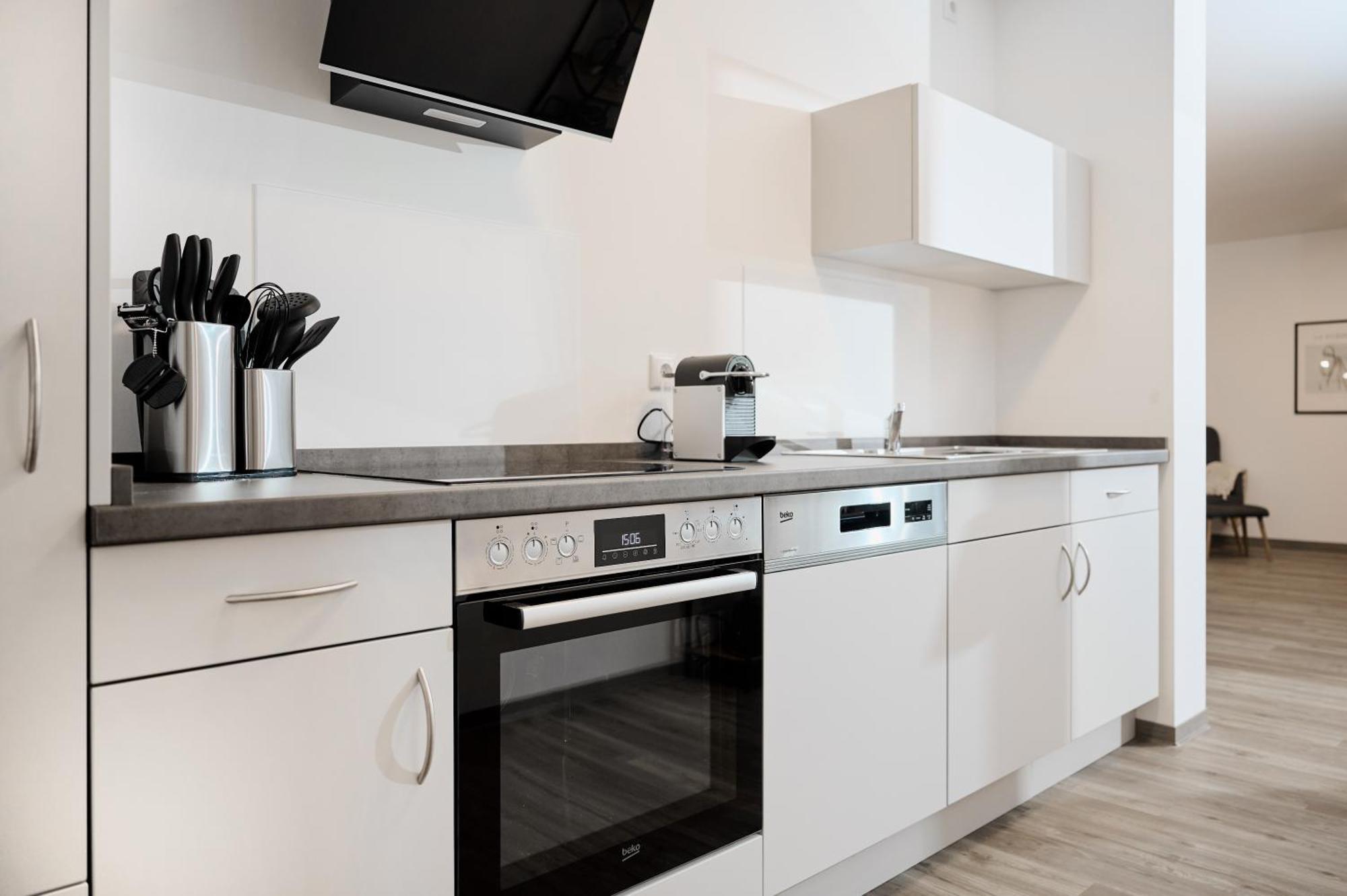 Moderne Apartments Mit Highspeed-Wlan Und Gratis-Tiefgarage Ihr Perfekter Rueckzugsort Nahe Dem Zentrum Und Der Therme I Barrierearm Bad Kissingen Exteriör bild