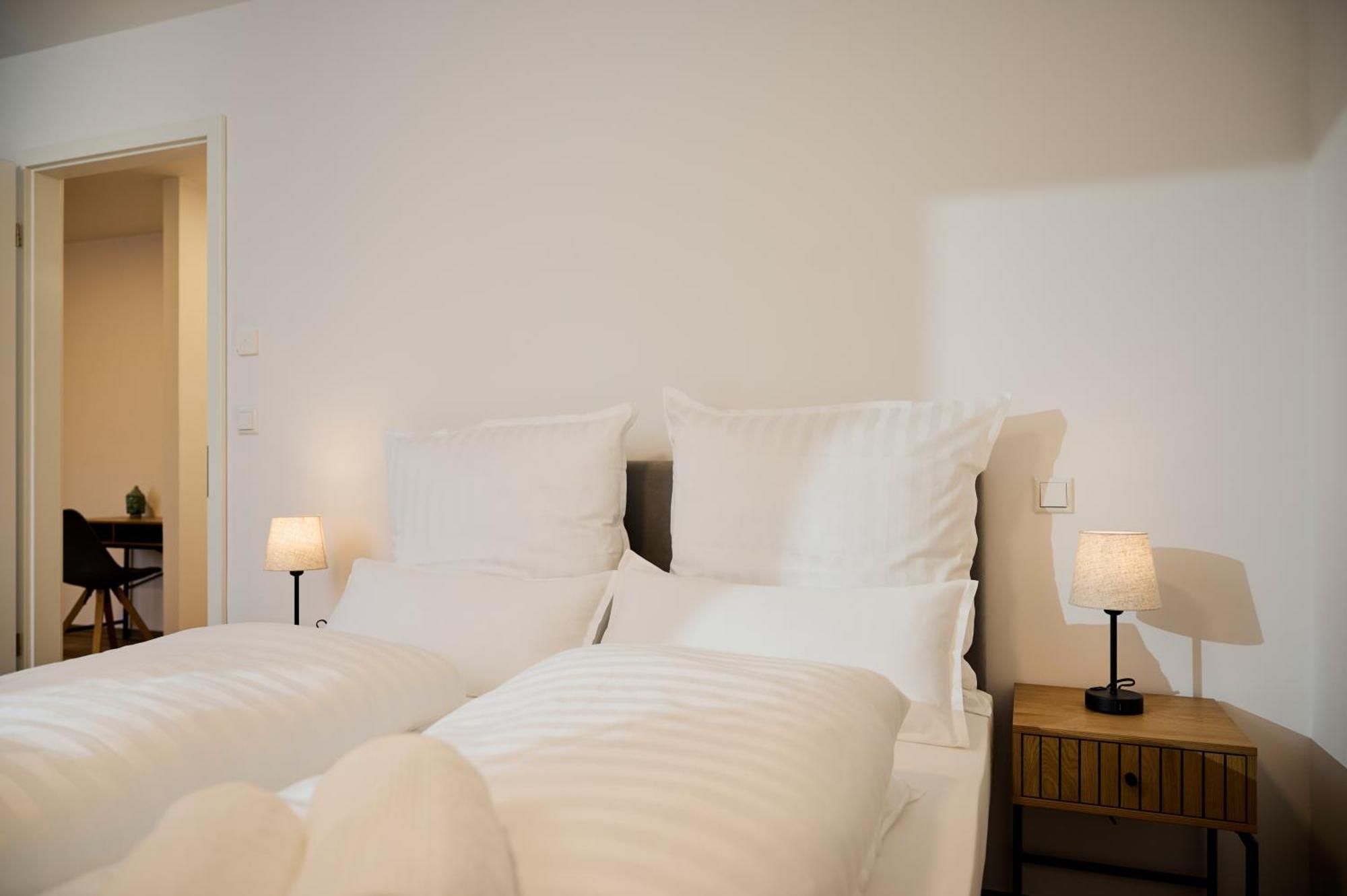 Moderne Apartments Mit Highspeed-Wlan Und Gratis-Tiefgarage Ihr Perfekter Rueckzugsort Nahe Dem Zentrum Und Der Therme I Barrierearm Bad Kissingen Exteriör bild
