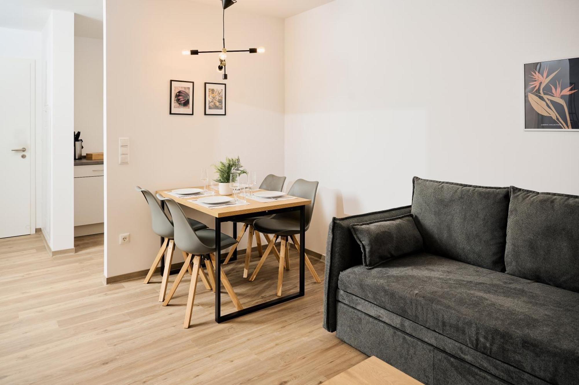 Moderne Apartments Mit Highspeed-Wlan Und Gratis-Tiefgarage Ihr Perfekter Rueckzugsort Nahe Dem Zentrum Und Der Therme I Barrierearm Bad Kissingen Exteriör bild