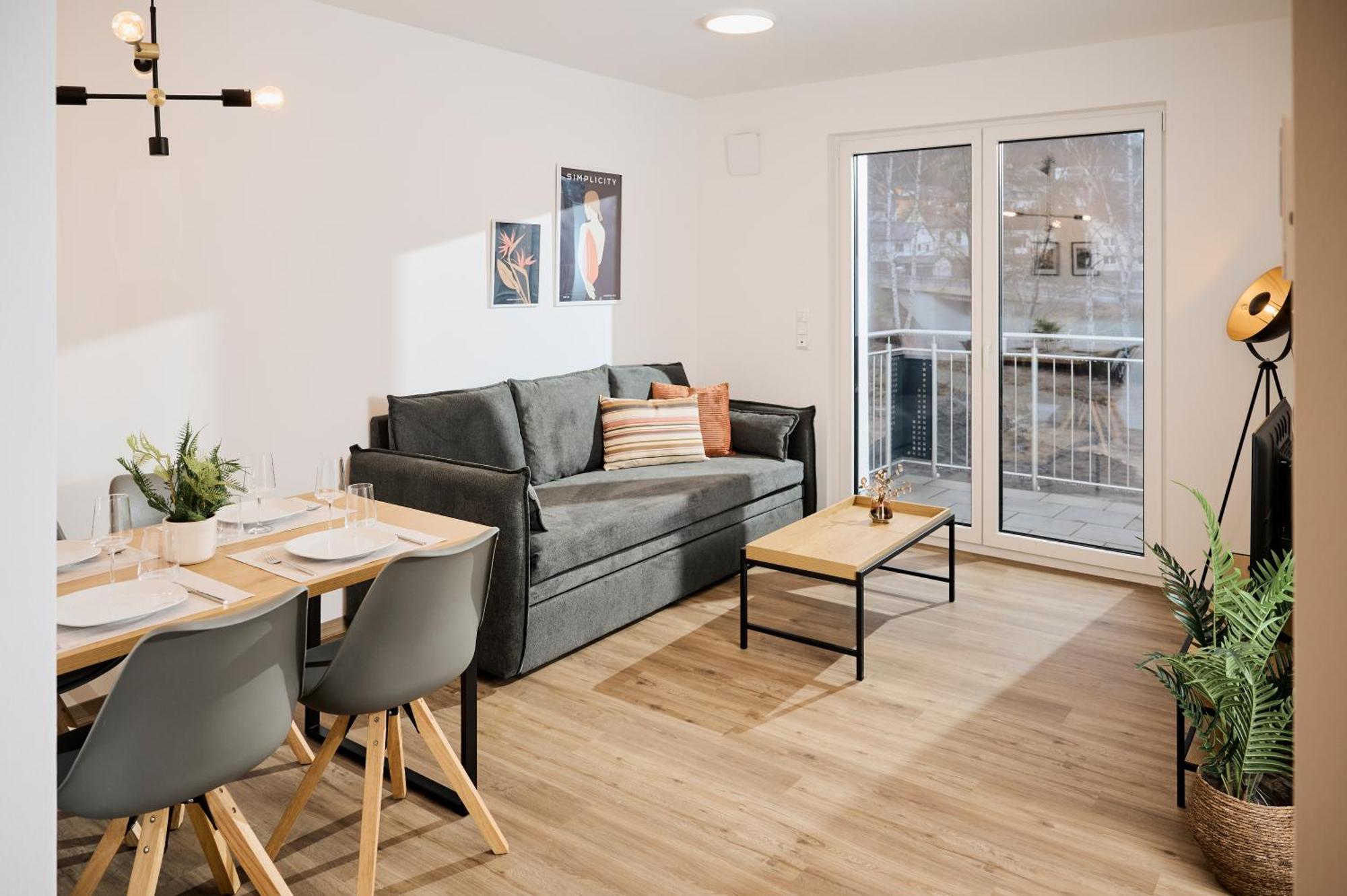 Moderne Apartments Mit Highspeed-Wlan Und Gratis-Tiefgarage Ihr Perfekter Rueckzugsort Nahe Dem Zentrum Und Der Therme I Barrierearm Bad Kissingen Exteriör bild